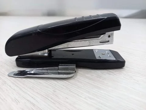 Black office stapler with remover. Image office 27 of 60 Stock Photos