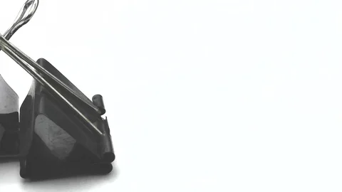 Black office use spring to join and lock Stock Footage 104803524