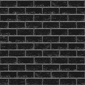 Black old brick seamless Stock Illustration