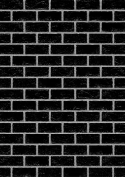 Black old brick vertical background Stock Illustration