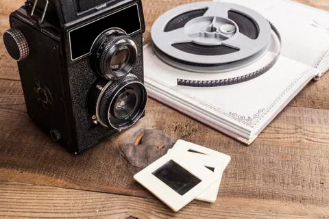 Black Old Camera Stock Photos