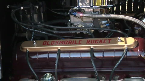 Black Oldmobile Rocket Stock Footage 874593