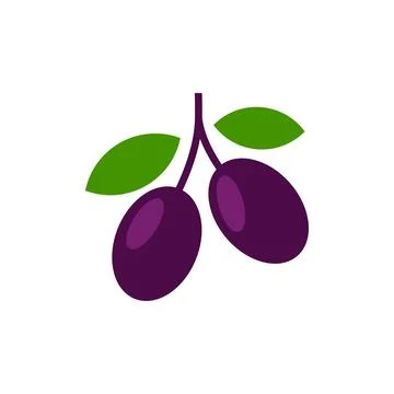 Black Olive vector illustration isolated on white background Stock Illustration