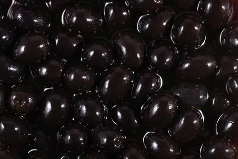 Black olives background Foto stock
