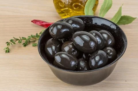 Black olives Stock-Fotos
