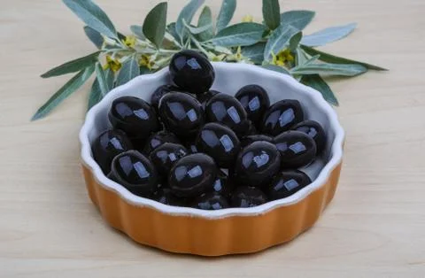 Black olives Stock-Fotos