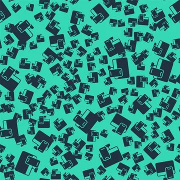 Black Online ordering and fast food delivery icon isolated seamless pattern on Stock Illustration
