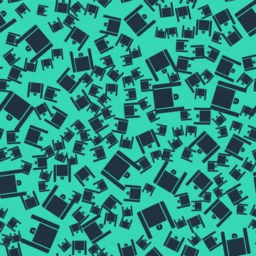 Black Online ordering and fast food delivery icon isolated seamless pattern on Stock Illustration