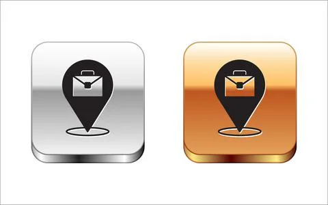 Black Online working icon isolated on white background. Freelancer man working Illustrazione stock