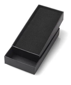 Black Open Gift Box Foto stock