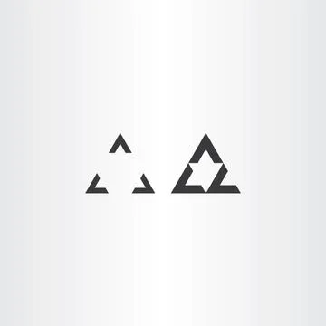 Black oprical illusion triangle vector design Stock-Illustration