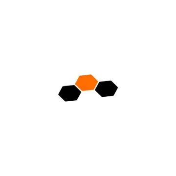 Black orange hive Stock Illustration
