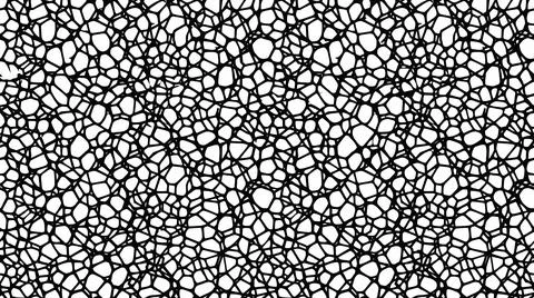 Black organic cellular network pattern on white background for creative sur.. Stock Illustration