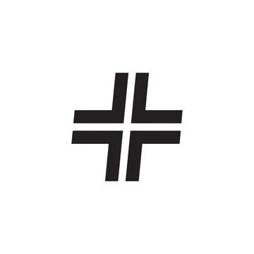 Black original plus design. Vector symbol Stock Illustration
