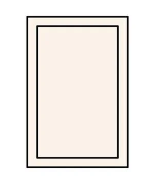 Black ornament frame in rectangle shaped vector design Illustrazione stock