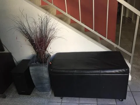 Black Ottoman 库存照片