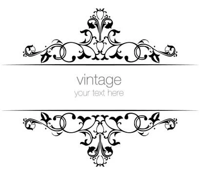 Black ottoman serial patterns twenty-two Stock Illustration