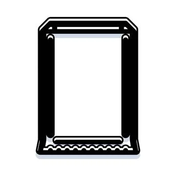 Black outline frame vector design element Stock Illustration
