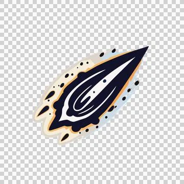 Black Oval Shape With Claw Marks scratch mark abstract Stock Illustration