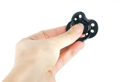 Black pacifier Stock Photos