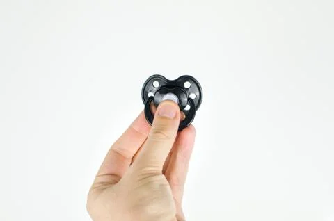 Black pacifier Stock Photos