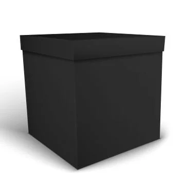 Black package box Stock Illustration
