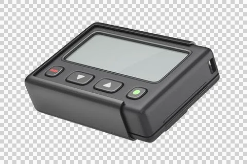 Black pager with blank screen イラスト素材