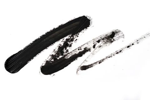 Black paint brush. Stock Illustration