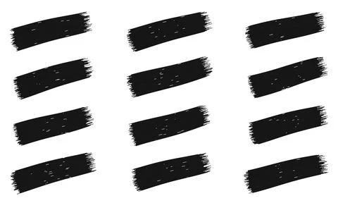Black paint brush stroke diagonal lines design elements for graphic design .. Stock Illustration