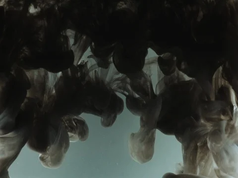 Black paint on the dark background 스톡 동영상 79814902