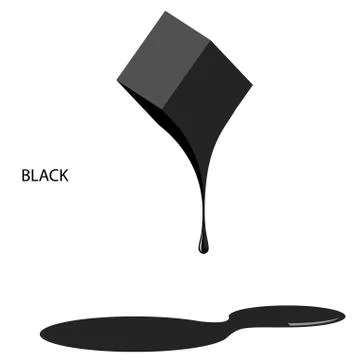 Black paint Stock Illustration