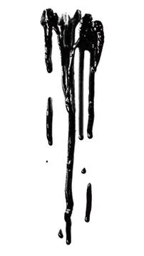 Black paint leaking Stock Photos