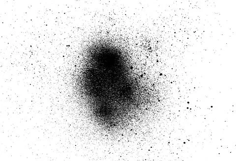 Black paint or ink spray for grunge elements Stock Illustration