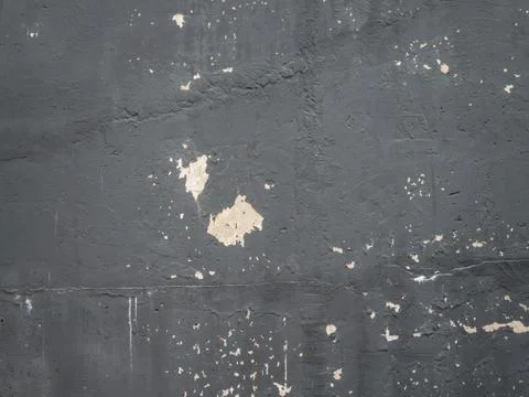 Black paint peels wall structure texture day Stock Photos