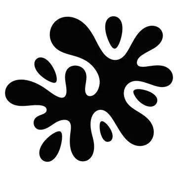 Black Paint Splash and Ink Splatter Ilustración de archivo