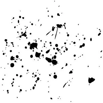 Black Paint Splash Grunge Background Texture Ink Brush Illustrazione stock