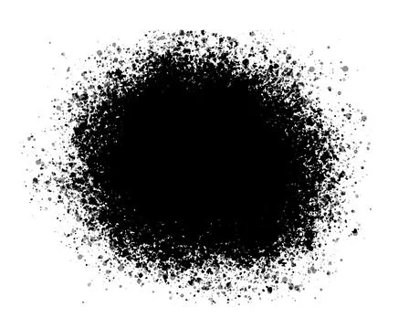 Black Paint Splash on White Background. Vector Illustration. EPS10 Stock Illustration
