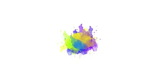 Black paint splatter alpha cinematic overlay slow motion Stock Footage 221123329