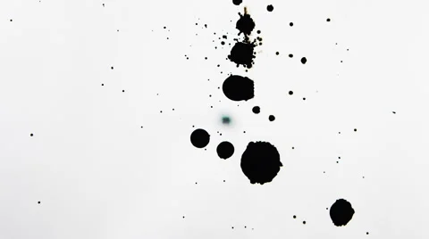 Black Paint Splatter Stock Footage 46198248
