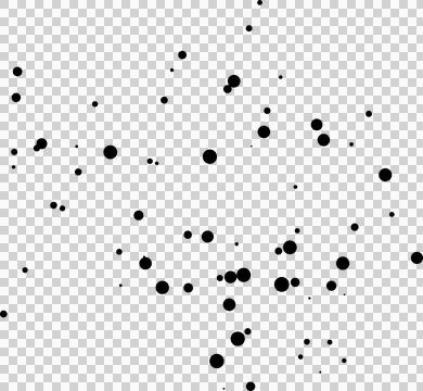Black paint stains overlay texture. blots isolated on transparent, png. Abs.. Stock Illustration