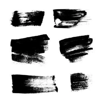 Black paint stains overlay vector texture Stock Illustration