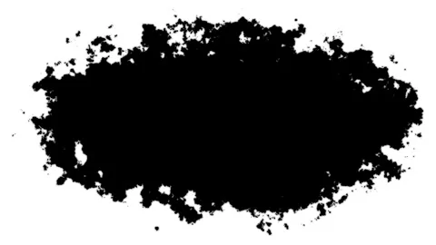 Black paint stains transition effect animation on white background animation. Video stock 335817327