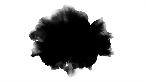Black paint on white background 库存影片 81493281
