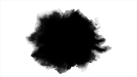 Black paint on white background Stock Footage 81493335