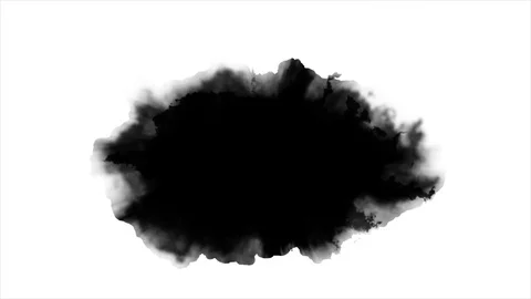 Black paint on white background Stock-Footage 81493339