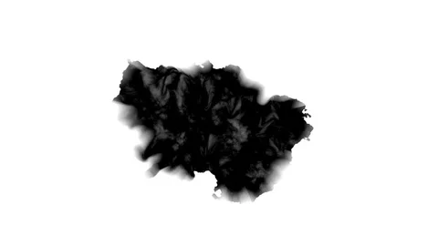 Black paint on white background Vídeo Stock 81493343