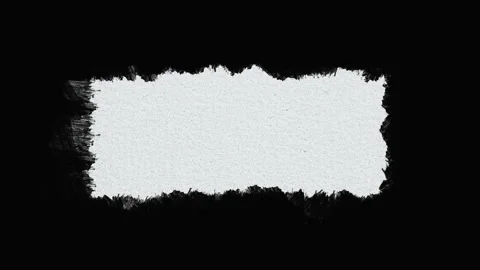 Black painted frame animation, hand painted on a paper canvas Stock Footage 135158439