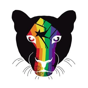 Black panther Illustrazione stock