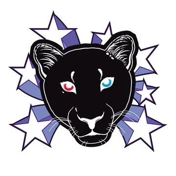 Black panther Illustrazione stock