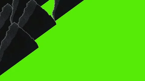 Black Paper Collage Transitions pack green screen 146 1 Vidéo 295174467